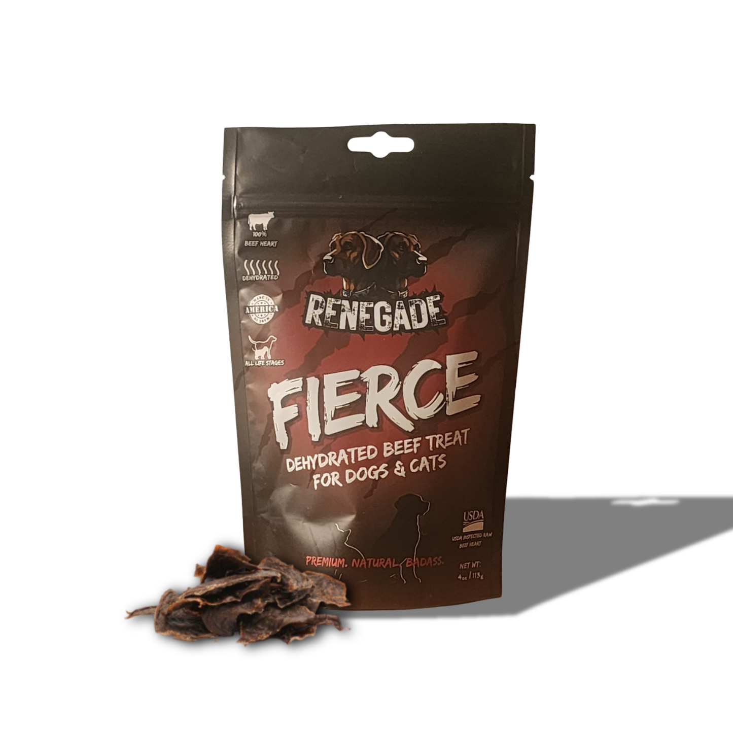 RENEGADE Fierce - Dehydrated Beef Heart (4oz)