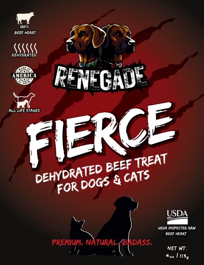 RENEGADE Fierce - Dehydrated Beef Heart (4oz)