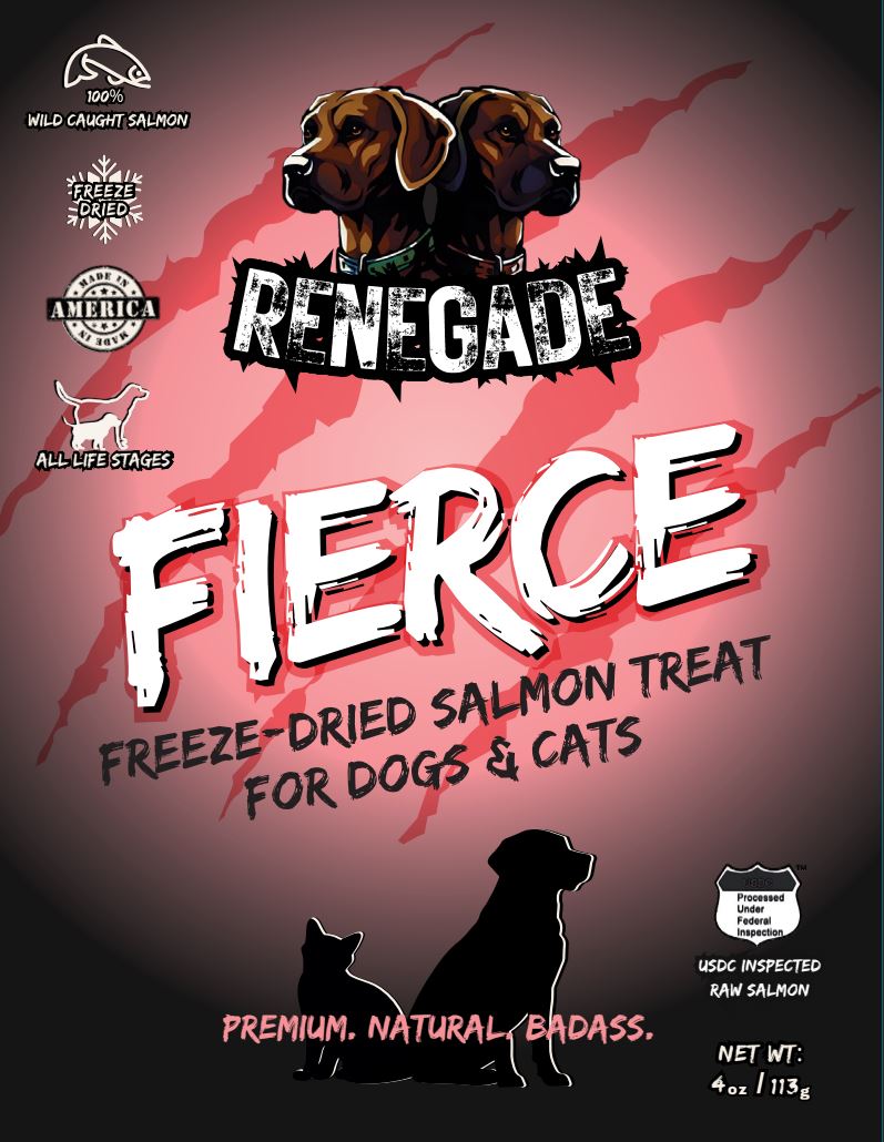 RENEGADE Fierce Freeze-Dried Salmon (4oz)